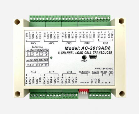 AC-2019AD8 8 Independent Channel Load Cell Transducer